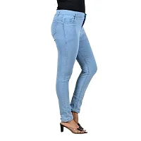 Trendy Stylish Denim Lycra Jeans for Women-thumb1