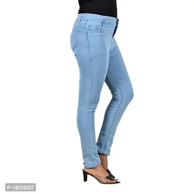 Trendy Stylish Denim Lycra Jeans for Women-thumb2