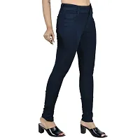 Trendy Stylish Denim Lycra Jeans for Women-thumb2