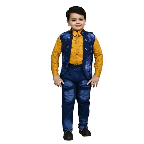 Boys Fashionable Jacket with Trousers