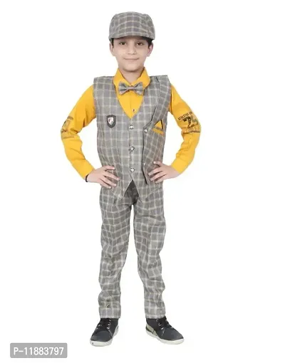 Boys Partywear Shirt with Jacket and Pant