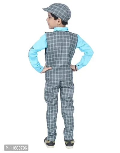 Boys Partywear Shirt with Jacket and Pant-thumb4