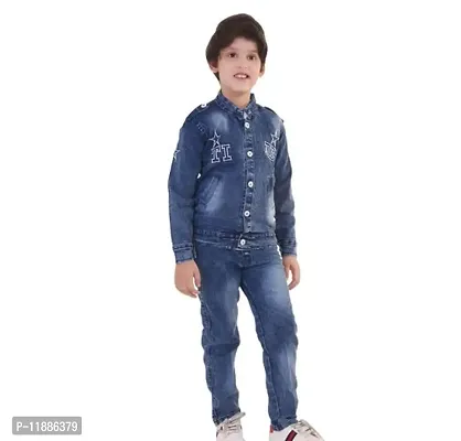 Boys  Trendy Jacket  Shirt and  Jeans