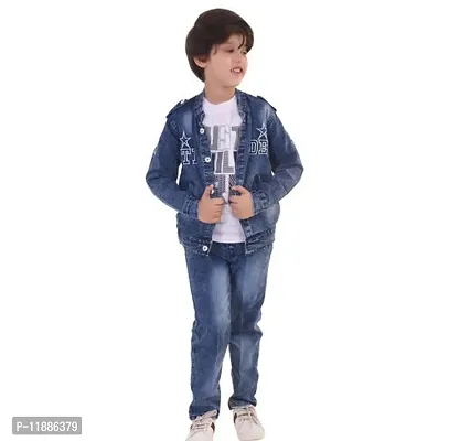 Boys  Trendy Jacket  Shirt and  Jeans-thumb3
