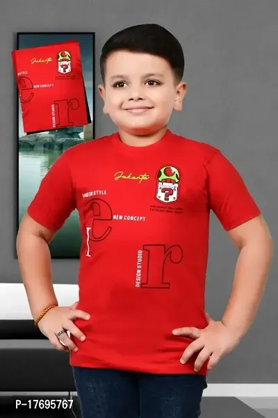 Stylish Cotton Printed T-Shirt For Baby Boys