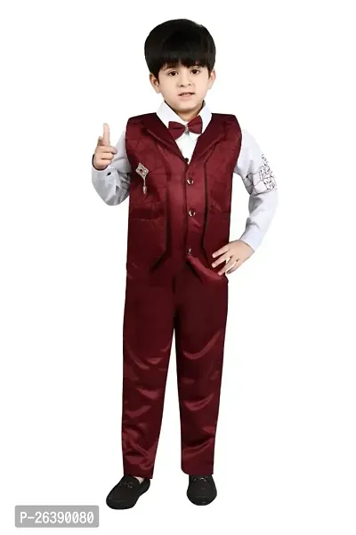 Classic Cotton Solid 3 piece Clothing set for Kids Boys