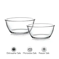 Cello Ornella Glass Mixing Bowl Without Lid Set, 2-Pieces, Clear (500ml, 750ml), Large,Solid-thumb4