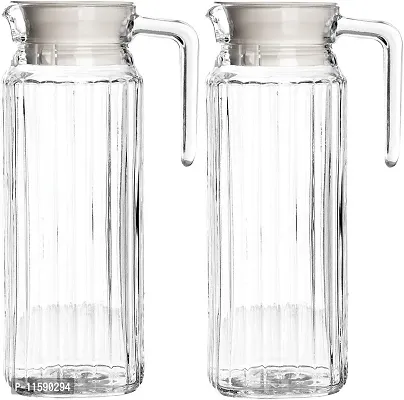 BUYER'S CHOICE Transparent Juice/Water Jug, 1.1 Liter, 2-Pcs -SPN-B2S