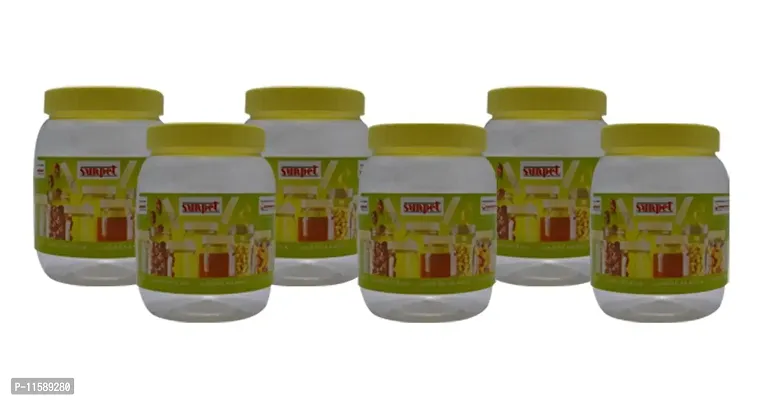 Sunpet Polyurethane Container - 500 ml, 6 Pieces, Transparent-thumb0