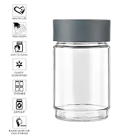 Cello Modustack Glassy Storage Jar, Stackable, Clear,Set of 2, 750ml Each, Grey-thumb4