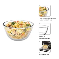 Cello Ornella Toughened Glass Microwave Safe Mixing Bowls - Set of 2 (Clear, 500ml, 1000ml)-thumb3