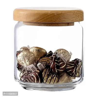 ocean pop jar set wooden lid, 500ml