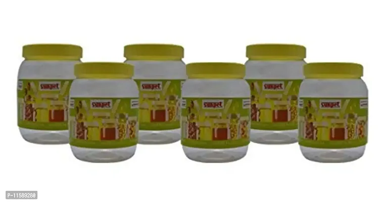 Sunpet Polyurethane Container - 500 ml, 6 Pieces, Transparent-thumb3