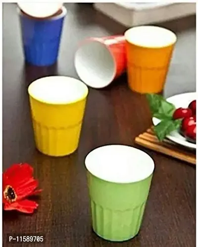 Treandcard Bone China Tumbler for Tea n Coffee Set of 6 Pieces-(Multicolour)-thumb0