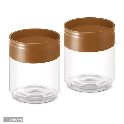 Milton Stack IT 1800 Plastic Storage Jar, 1 Piece, 1.67 Litres, Brown | Air Tight | Storage Jar | Kitchen Organiser | BPA Free | Stackable | Modular | Food Grade | Multipurpose Jar-thumb2