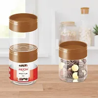 Milton Stack IT 1800 Plastic Storage Jar, 1 Piece, 1.67 Litres, Brown | Air Tight | Storage Jar | Kitchen Organiser | BPA Free | Stackable | Modular | Food Grade | Multipurpose Jar-thumb4
