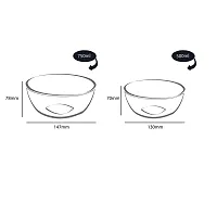 Cello Ornella Glass Mixing Bowl Without Lid Set, 2-Pieces, Clear (500ml, 750ml), Large,Solid-thumb2