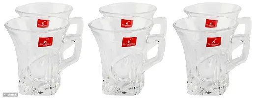 Blink Max Glass Cup Set - Set of 6, Transparent, 190ml-thumb4