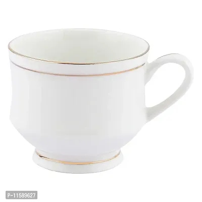 BUYER'S CHOICE Golden Line Tableware Bone China Tea Coffee Cup (Multicolour, 140 ml) - Pack of 6 Pcs-thumb3