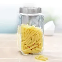 Cello Qube Toughened Glass Jars 1800 Ml, Clear-thumb2