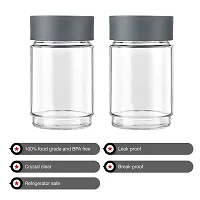 Cello Modustack Glassy Storage Jar, Stackable, Clear,Set of 2, 750ml Each, Grey-thumb2