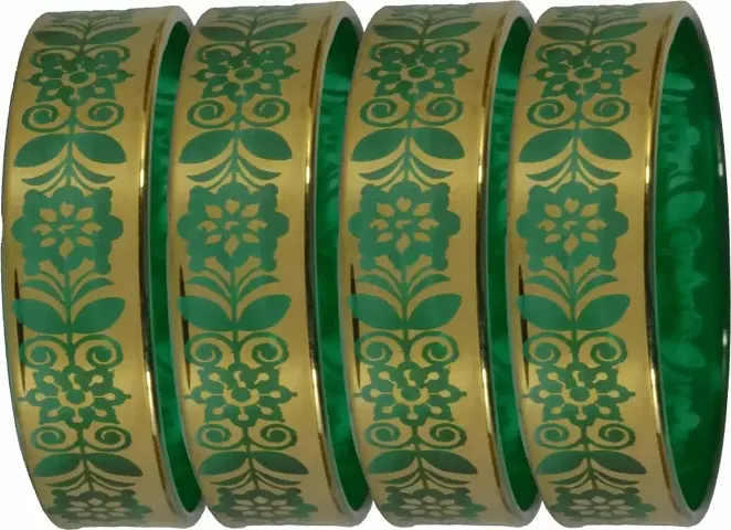 Elegant Glass Women Bangles Set -Pack Of 4