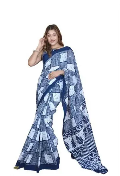 Best Selling Cotton Saree with Blouse piece 