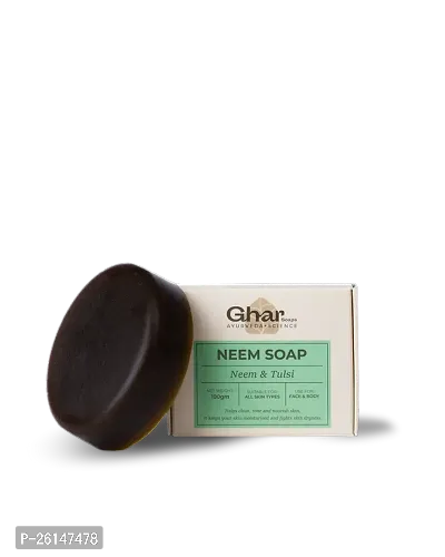 Organic Neem Soap Body Acne Soap-thumb0