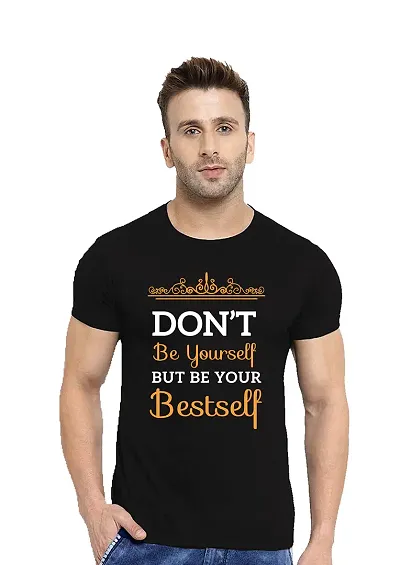 Fashions Love Men Half Sleeve Round Neck Dont Be Yourself T Shirt HSR-0072