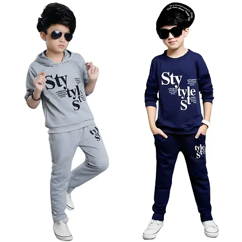 Comfortable T-Shirts with Trousers For Kids Pack of 2