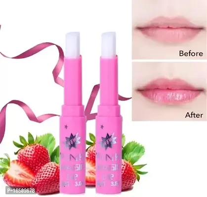 Pink Magic Lipbalm-Magic-Pink_Combo-12 Strawberry  (Pack of: 12, 10 g)-thumb3