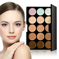 New 15 Colours Concealer Palette Kit with Brush Face Makeup Contour Cream-thumb1