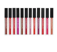 Beauty Matte Finish, Long Lasting, Waterproof Liquid Lipsticks Combo Set For Women - 12Pcs-thumb2