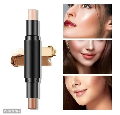 Professional Concealer Highlighter 2 in 1 Contour Stick Concealer  (Beige, 8 g)-thumb3