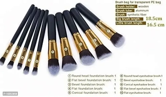 10 Pcs/Set Professional Makeup Brushes Set, Brush Set Make Up Brush Makeup Box for Women Girl Lady-thumb5