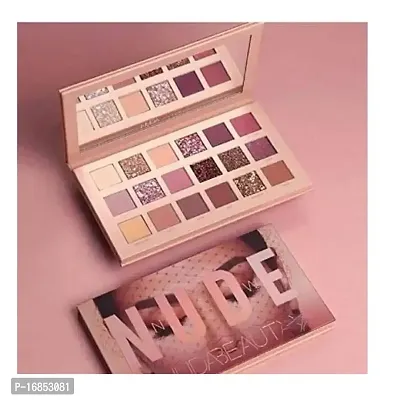 New Nude Edition Eyeshadow Palette with Mirror 18 Shades of Shimmer and Matte for Eye Makeup-thumb0