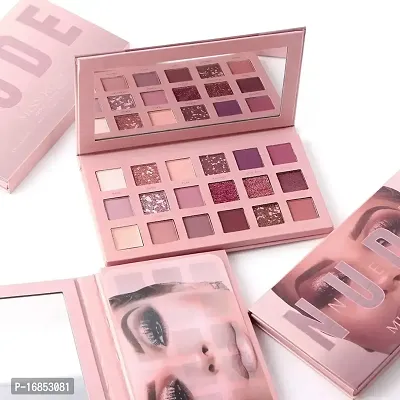 New Nude Edition Eyeshadow Palette with Mirror 18 Shades of Shimmer and Matte for Eye Makeup-thumb4