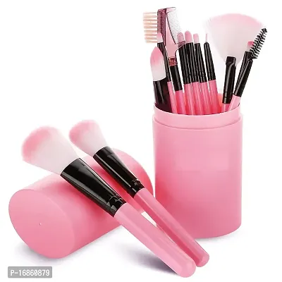 Makeup Brushes - 12 Pcs Makeup Brush Sets for Foundation Eyeshadow Eyebrow Eyeliner Blush Powder Concealer Contour Shadows with Case-thumb5