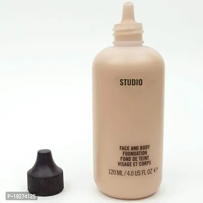 Professional Studio Face And Body Foundation For All Skin Tone Full Coverage Blendable Normal to Oily Skin120 Ml(HC)