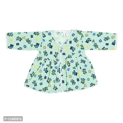 Desi mart Girls Cotton Frock Jhabla for New Born Infant Clothing Set Dress for Baby Girl-thumb2