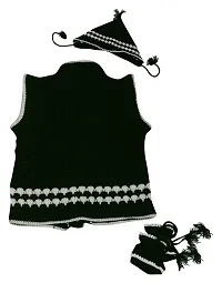 Navbharat Babies Winter Wear Unisex Sweater Set for Baby Girl and Boy (Black_0-6 Months_NB-35_0-6 Months)-thumb1