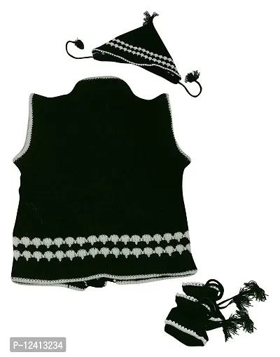 Navbharat Babies Winter Wear Unisex Sweater Set for Baby Girl and Boy (Black_0-6 Months_NB-35_0-6 Months)-thumb2