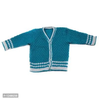 Desi mart Baby Vardhman Woolen Unisex Knitted Sweater Set for Infants Winter Wear Set 3 Pieces-thumb2