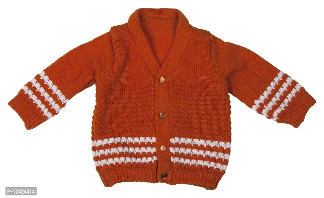 Desi mart Baby Vardhman Unisex Woolen Knitted Sweater Set for Infants Babies Clothing Set of 3 Pieces-thumb2