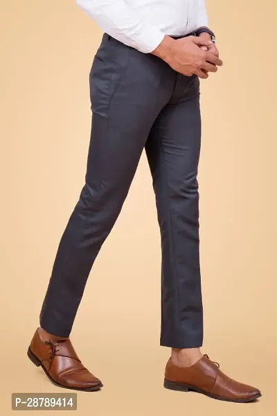 Classic Polycotton Solid Formal Trouser for Men-thumb2