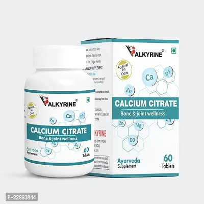 Valkyrine Calcium Citrate Tablets for Women  Men 60 Veg Tablets-thumb0