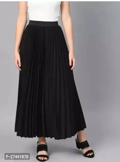 western wear black  plated skirt
