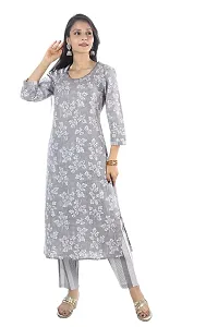 Shri Balaji Decor Women's Cotton Embroidery Kurti for Women with Pant(RFH-037F)-thumb2