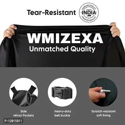 Wmizexa Two Wheeler Cover { Black} -: Unique Looks And Better Quality { Honda Activa 3g,4g,5g,6g }-thumb3