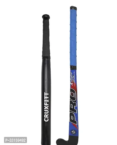 Cf Sportssolid Heavy Duty Wooden Hockey With Full Rubber Grip Professional Choice Strong Hockey Stick For Men And Women Practice And Practice Beginner Level36Multicolour